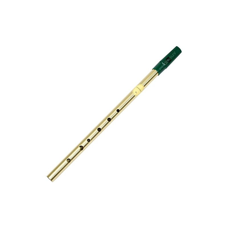 Feadog Brass D Irish Tin Penny Whistle Traditional Musical Woodwind