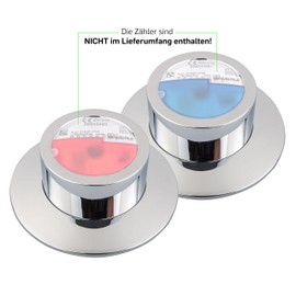 Set Chrome Covers for Measuring Capsule Water Meter Universal