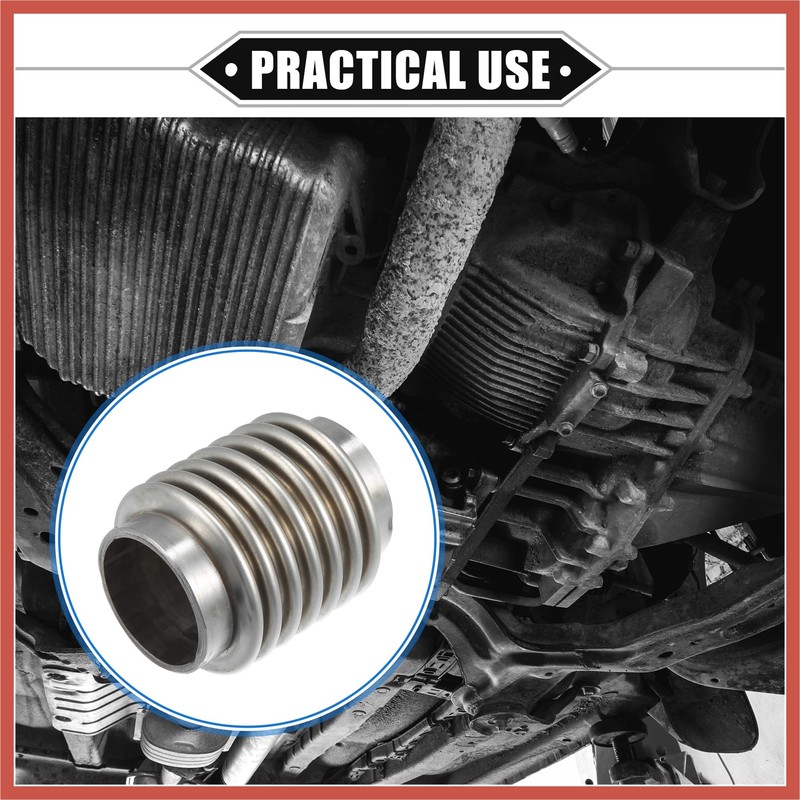 ACROPIX Car Exhaust Flexible Pipe, 38x70mm 1.5"x2.76" Exhaust Flex Connector