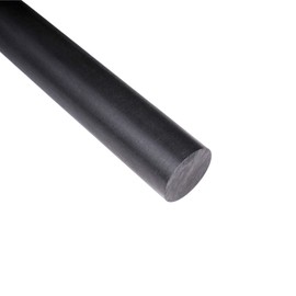 Duco Black Acetal Copolymer Rod 1.25 Inch Diameter, 12 Inch Length - Wear-Resistant Machinable Long Acetal Rods - Black Dowels Plastic Bar Stock (Pack of 1)
