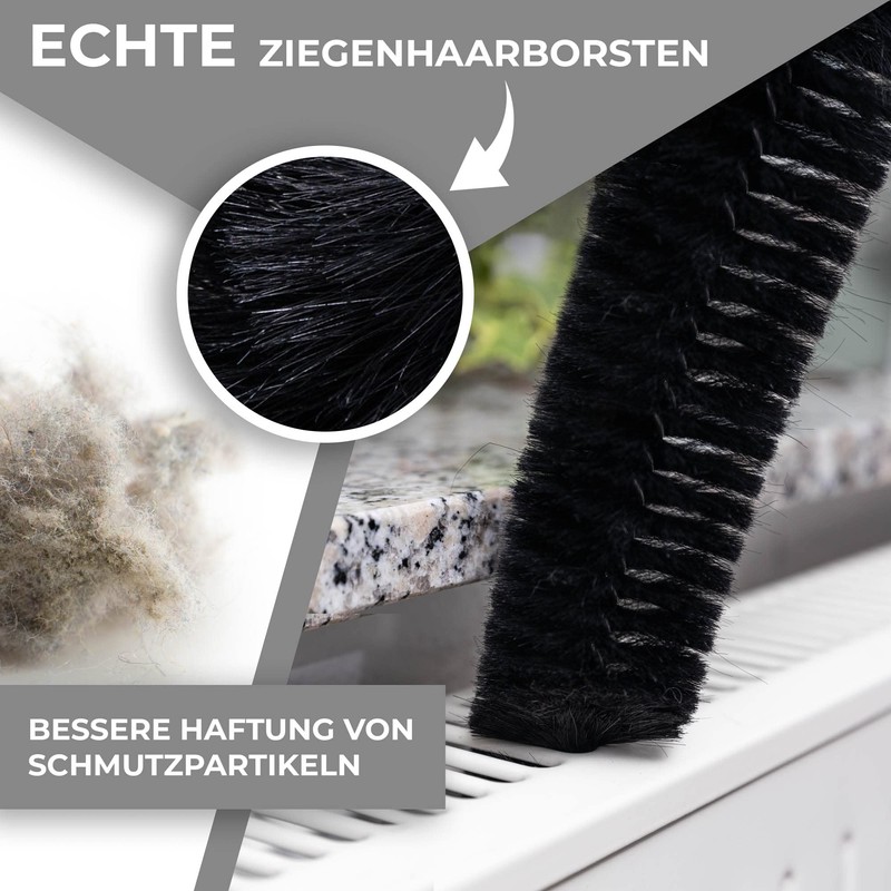 MaxxGoods Radiator Cleaning Brush Approx. 120 cm With Goat Hair