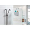 TATAY Polypropylene shower basket with hooks, multifunctional basket, allows you