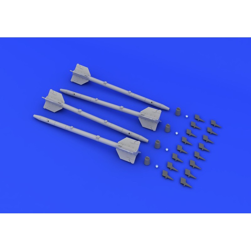 Eduard EDB648197 Brassin 1:48-AIM 9J Sidewinder Missile kit, Various