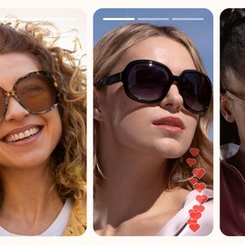 miyya Bug Eye Oversized Polarized Sunglasses Womens, Trendy Retro Sun Glasses for Women 2024, Oversized UV Protection Shades