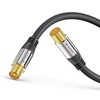 Sonero Premium TV Antennenkabel / Koaxialkabel, 2,00m, schwarz, S-AC000-020