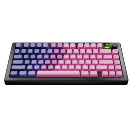 Glorious Gaming - GPBT Gradient Keycaps for Custom Mechanical Keyboards, No Fade Dye-Sublimated, Fits 100%, 75% 65% 60%, PBT Polymer, Fits ANSI & ISO, Supports Windows & macOS - Nebula