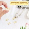 14K Gold Filled Oval Spring Clip Carabiner Jewelry Clasps Necklace