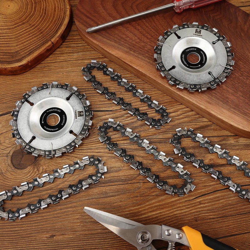 TWOMEM 4 Inch Wood Carving Chain Disc 22 Teeth with
