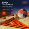 Presch Carpenter's Square 180 mm – Versatile Drill Gauge for