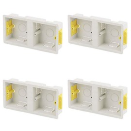 Pack of 4 x Appleby SB637 Dry Lining Boxes Dual 1+1 Side by Side 35mm