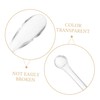 Healvian 50pcs Makeup Spatulas Cosmetic Spoons for Cream Application Transparent