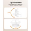 Koonie 8'' Wall Mount Fan, Quiet Small Wall Fan with