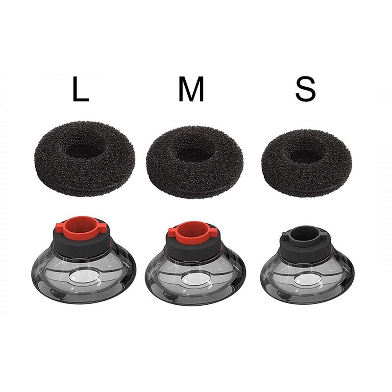 SML 3Pack Ultra Comfort Eartips with Foam Covers Replacement for