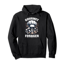 Gourmet Forager Chef Hat & Mushrooms Culinary Mycology Pullover Hoodie