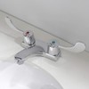 Speakman SC-4074-E-LD Commander Centerset Faucet with 4" Wrist Blade Handles,