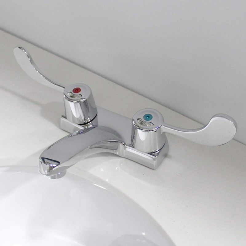 Speakman SC-4074-E-LD Commander Centerset Faucet with 4" Wrist Blade Handles,