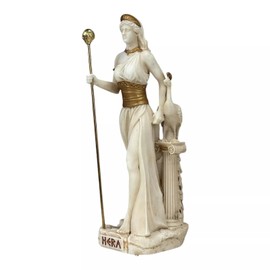 Hera Queen of Gods Statue - 7.08 inches Grey Patina Sculpture