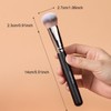 TEOYALL Domed Cheek Brush, Medium Precision Blush Brush, Dense Synthetic