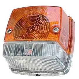 MDM parts Front Marker Light for Tractors - Halogen, Amber, Plastic, Headlight, Border Marker