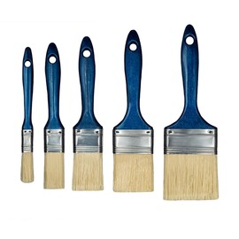 Hardy Set of 5 Brushes 13mm 25mm 38mm 50mm 63mm Series 06 for Painting Any Colour Precise Cover Synthetic Bristles Profiled Non-Slip Handle