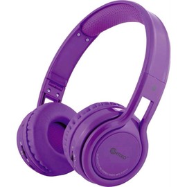 Contixo Kids Bluetooth Wireless Headphones KB2600 | 85db Volume Limiter Limiting, Built-in Microphone Includes AUX Wired Audio Cable Kid Safe for Boys Girls (Purple)
