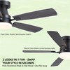 iacaf Ceiling Fans with Lights, 48 inch Flush Mount Ceiling