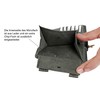 Harrys-Collection Men's Wallet with Wolf Motif Made of High-Quality Leather
