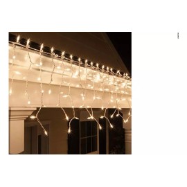 LUCES DECORACION FIESTA NAVIDAD Serie Luces Led Tipo Cascada Blanco Cálida Fiesta Navidad