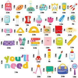 JarThenaAMCS 35Pcs Back to School Classroom Magnet You'll Need Management Magnetic Sticker First Day of School Fridge Refrigerator Magnet for Teacher Whiteboard Mailbox Decor