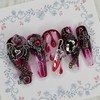 Halloween Horror Homemade Nail Tips - Water Drops / 할로윈