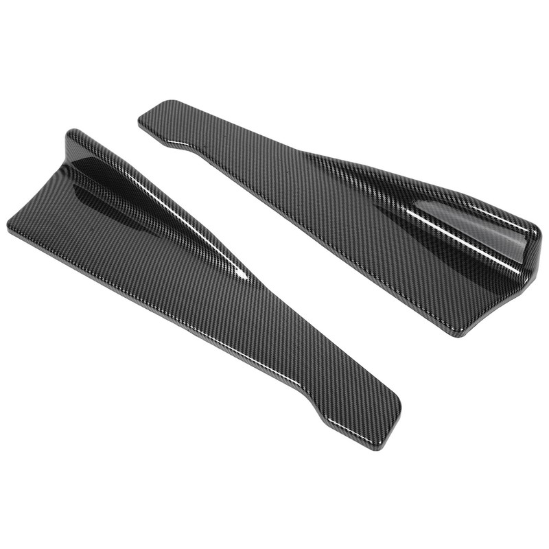 2 Pcs 35cm Rear Bumper Canard Lip Splitter Left Right
