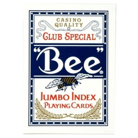 Novelty, Baraja Póker Bee, Jumbo, Juego de Mesa, Máxima Calidad, Juegos Clásicos y Tradicionales