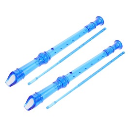 Kisangel 2Pcs Clarinet Flute Beginner Musical Instrument with Cleaning Rod for Students and Young Musicians Lightweight Durable Design