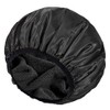 Gorros de ducha con forro de rizo, impermeable, reutilizable, triple