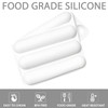Fchil Silicone Eclair Mold, 6-Cavity Hot Dog Bun Pan, Finger