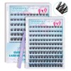 ANJOSIRMA Self Adhesive Lash Clusters Reusable Self Adhesive Eyelashes Fluffier