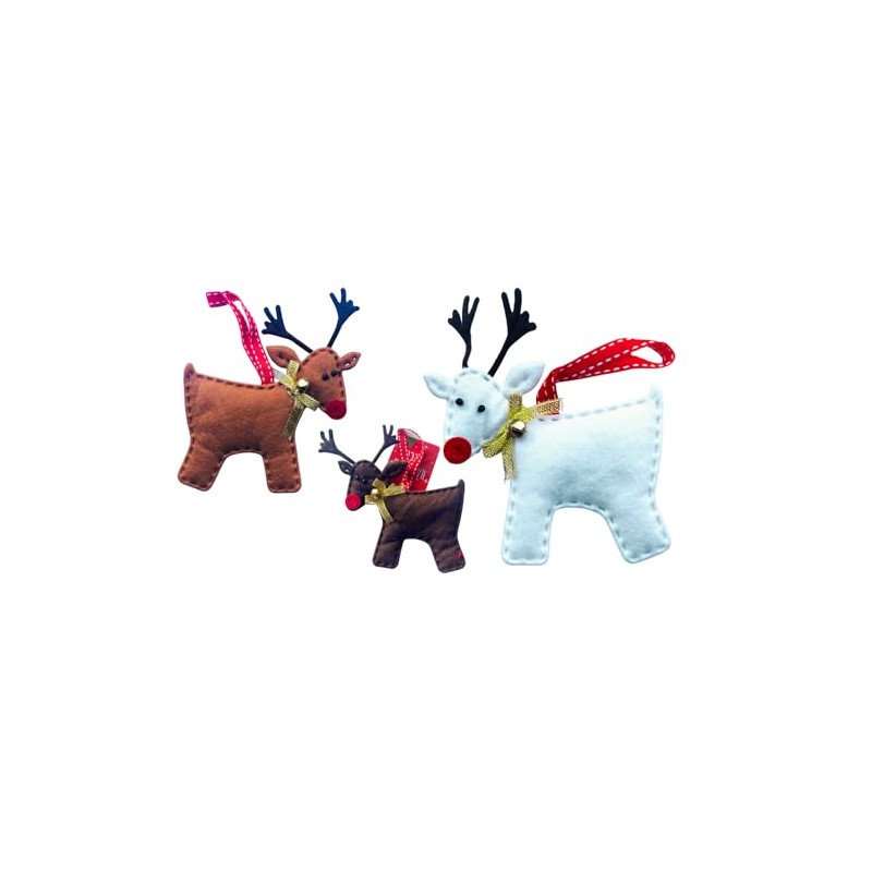Rudolph the Red-Nosed Soft Felt Reindeer Hanging Ornament Christmas Rudolph
