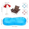 IMIKEYA Miniature Pool Decoration, Pack of 5 Miniature Accessories Pool