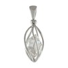 Starborn Starborn Herkimer Quartz 925 Sterling Silver Caged Pendant