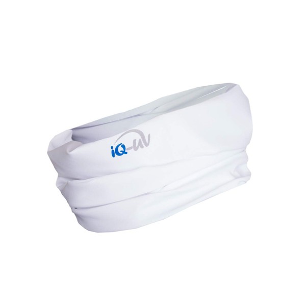 IQ-UV Unisex's 300 UV Protection Tube Multifunctional Headwear, White, 54
