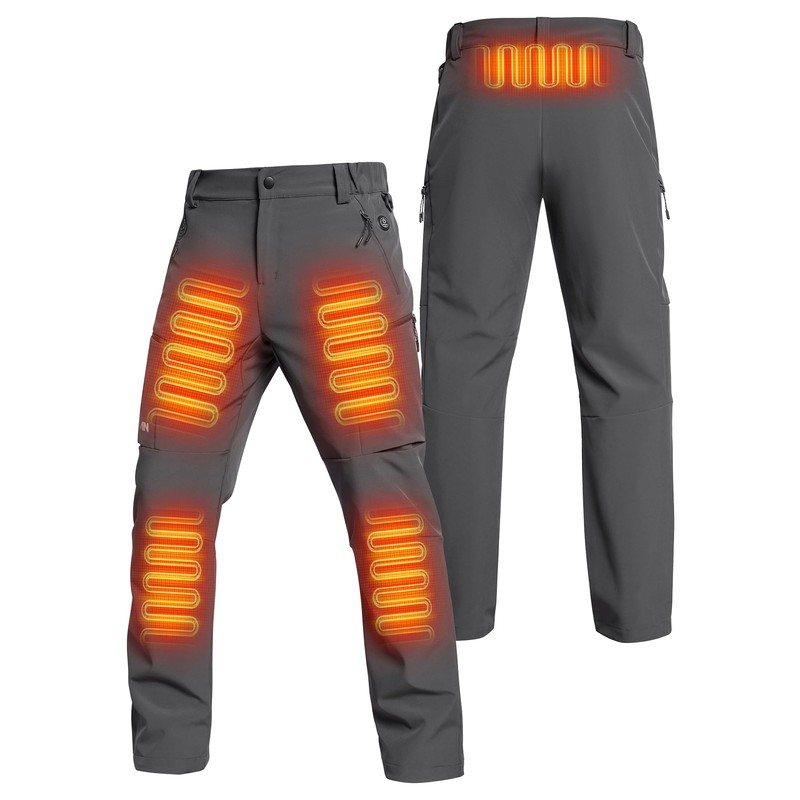 ANTARCTICA GEAR Heated Pants for Men, with 12V/20000mAh Battery, 5-Zone