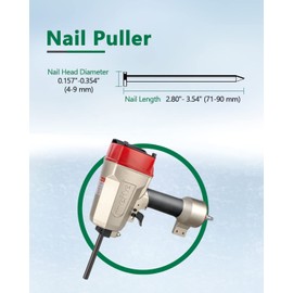 meite BW100 Pneumatic Nail Puller/Nail Remover Professional Grade Heavy Duty Pneumatic Punch Nailer