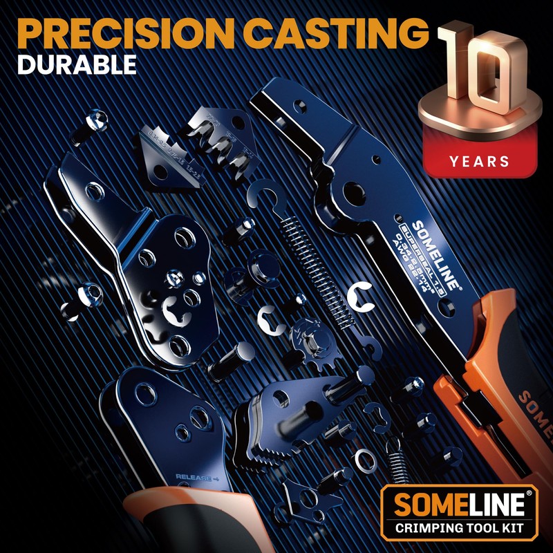 SOMELINE Crimping Tool Kit, Waterproof Automotive Electrical Connectors Electrical Wire