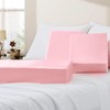 VACVELT Satin Cube Pillow Case for Side Sleepers, Pink Satin