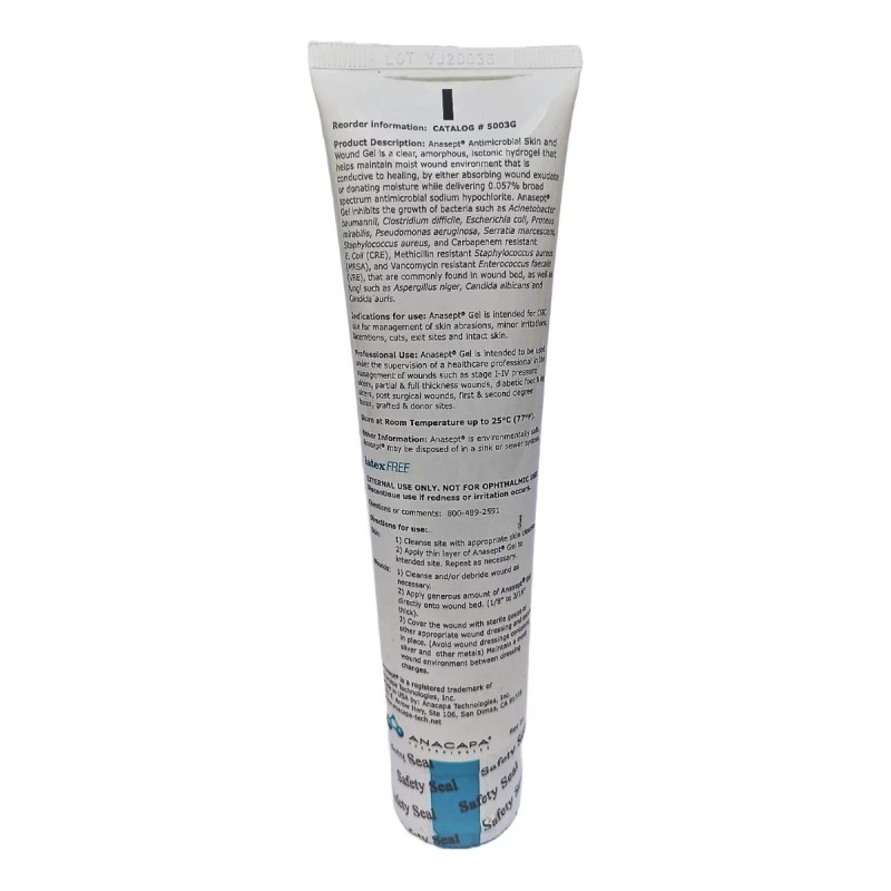 Anacapa Technologies Anasept Antimibrobial Skin&woundgel Profesional 3oz-tubo86 G