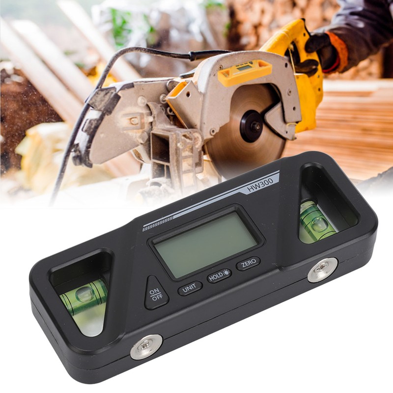 Digital Inclinometer Plastic ABS Magnetic Base Level Angle Measuring Gauge