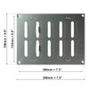 200x150 mm (8x6") Sliding Grille Made of Sheet Steel, galvanised