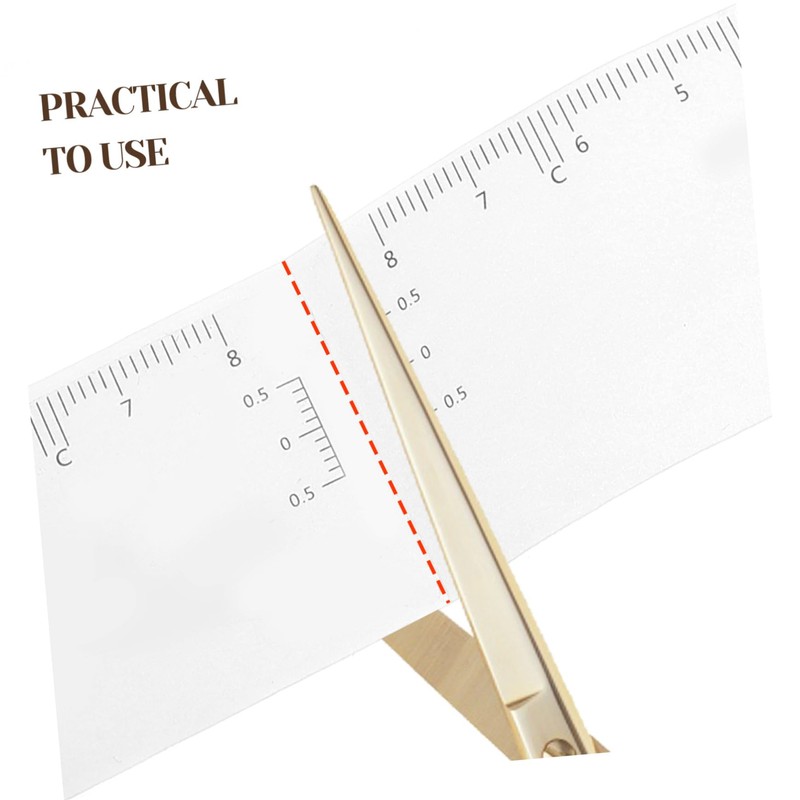 Mikinona Professional Eyebrow Ruler Sticker Kit Eyebrow Mapping Tool Stencil