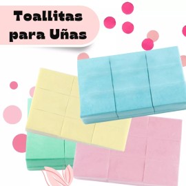 Veraly Toallitas Gasas Para Uñas Libres De Pelusa F