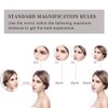 GURUN 8.5" Plug-in Magnifying Makeup Mirror with 3 Tones LED